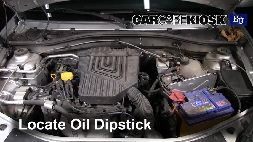 2009 Dacia Sandero Stepway MPI 1.6L 4 Cyl. Oil Check Oil Level